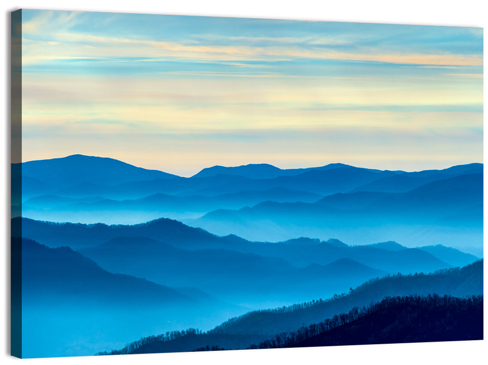 Smoky Mountain Layers at Dawn Wall Art