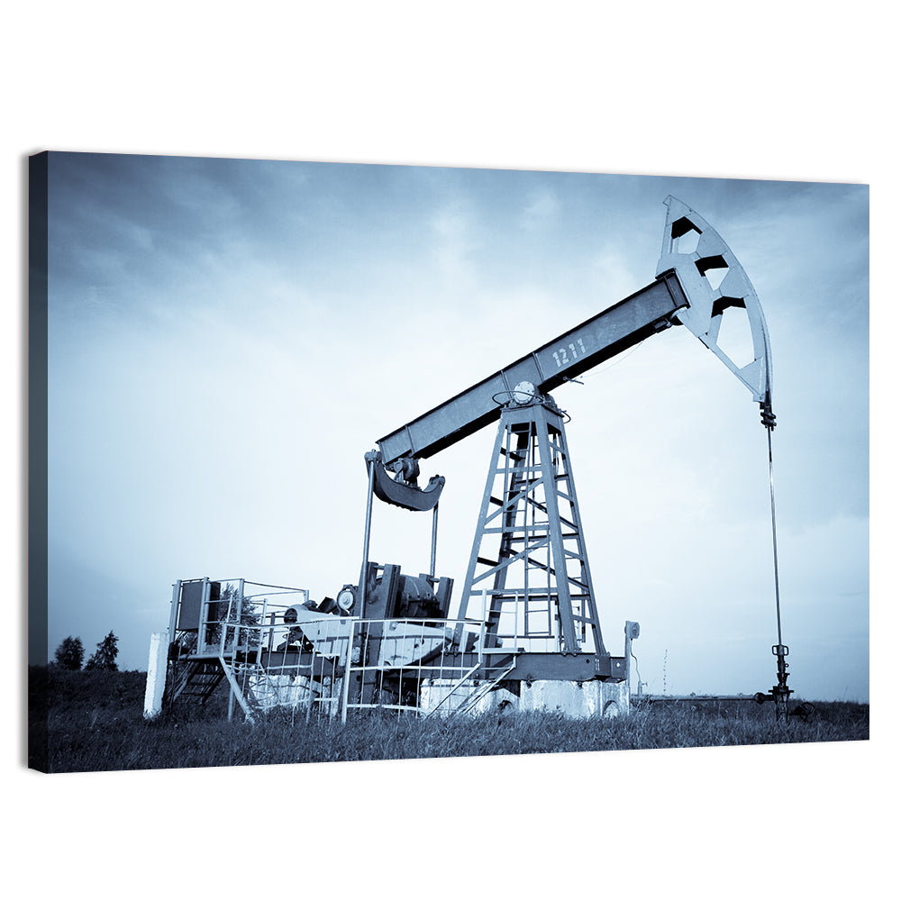 Oil Pump Jack 1211 Wall Art