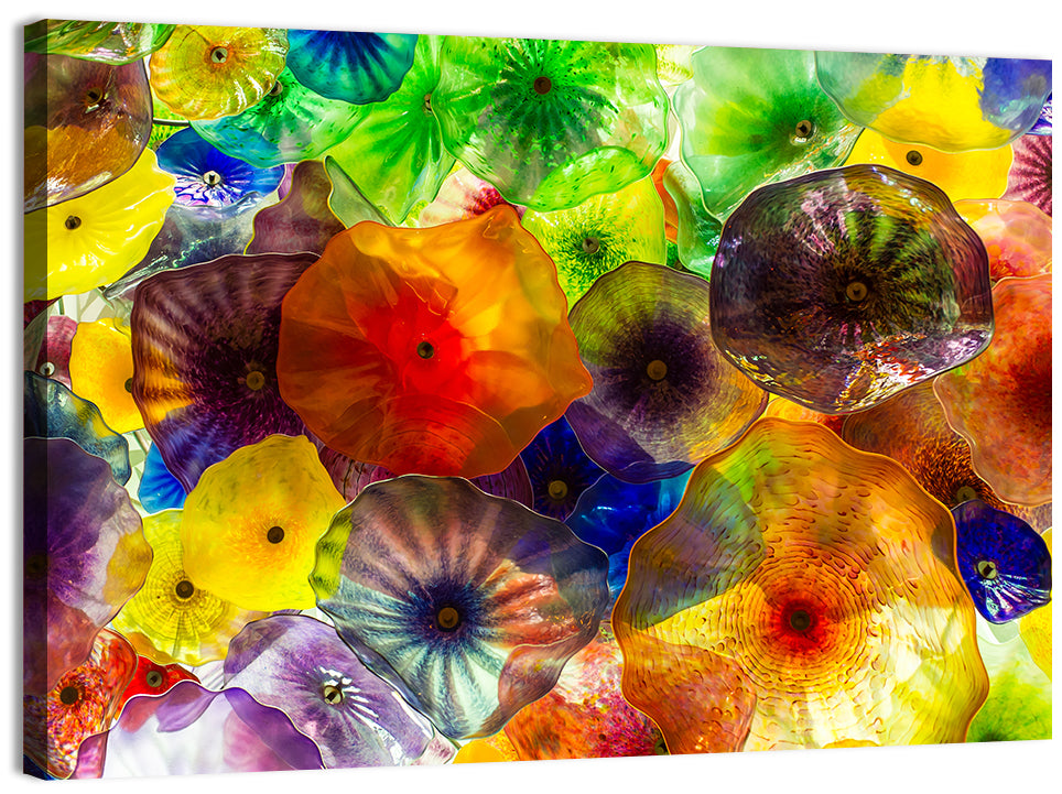 Kaleidoscopic Glass Bloom Abstract Wall Art