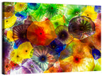 Kaleidoscopic Glass Bloom Abstract Wall Art