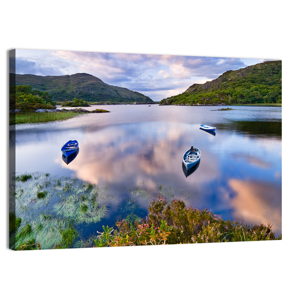 Lough Leane Rowboats at Dusk Wall Art