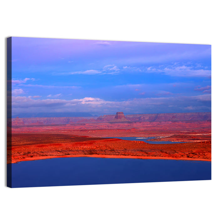 Lake Powell Sunset Wall Art as a canvas print