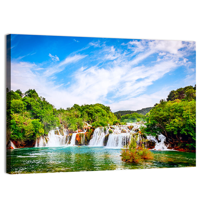 Skradinski Buk Waterfall, Krka Wall Art as a canvas print