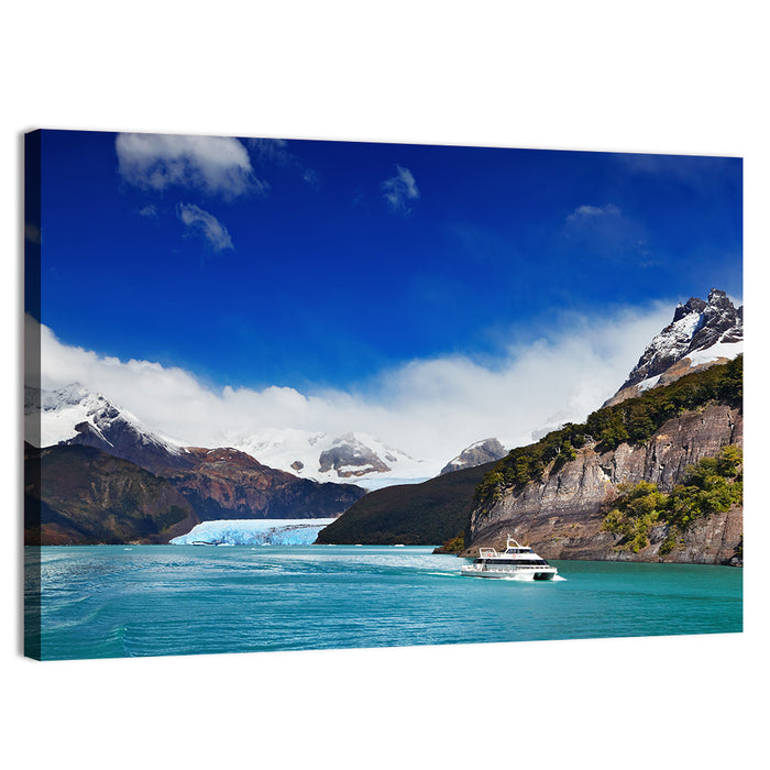 Lake Argentino Vista Wall Art as a canvas print