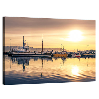 Husavik Harbor Wall Art