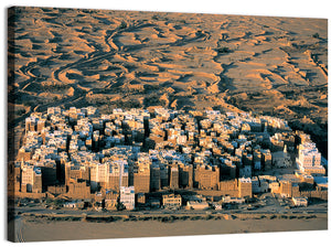 Desert Settlement Yemen Wall Art