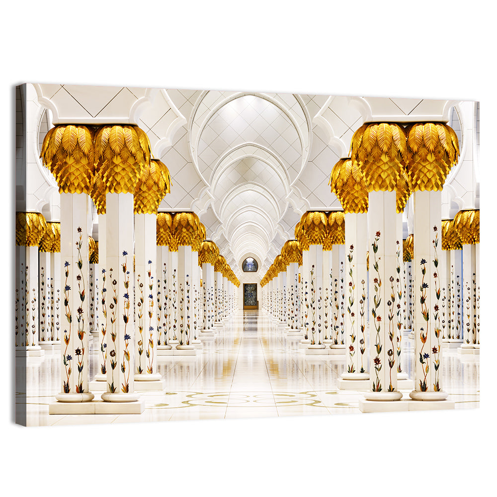 Sheikh Zayed Grand Mosque Colonnade Wall Art