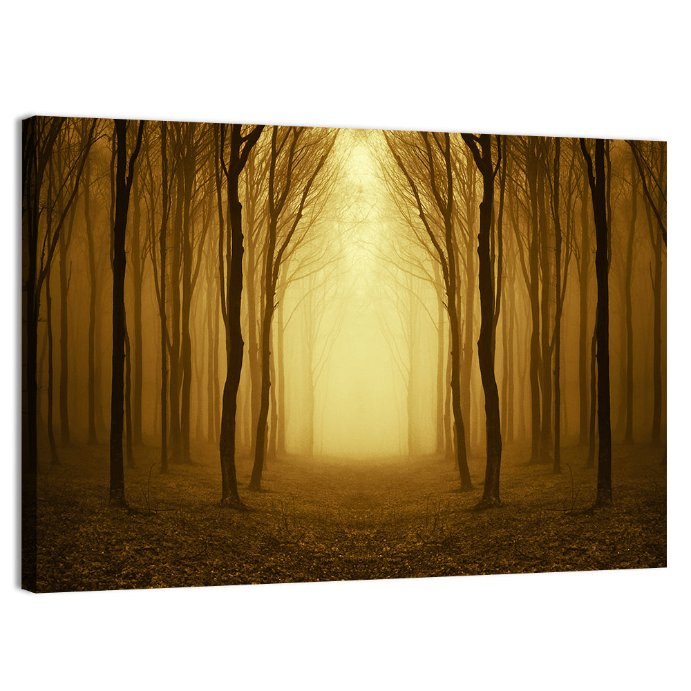 Lonely Forest Path Wall Art, canvas print, landscape