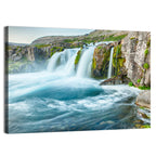 Dynjandi Waterfall Mist and Moss Wall Art