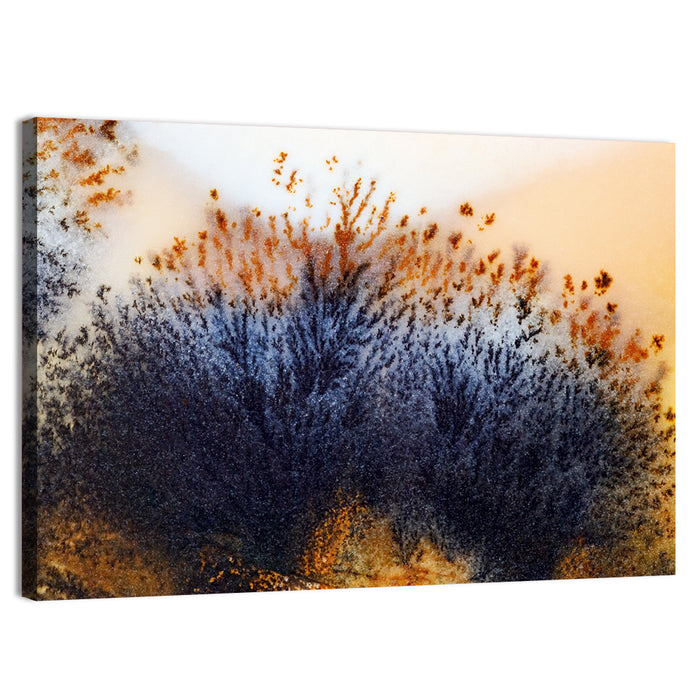 Moss Agate Study Wall Art as a canvas print
