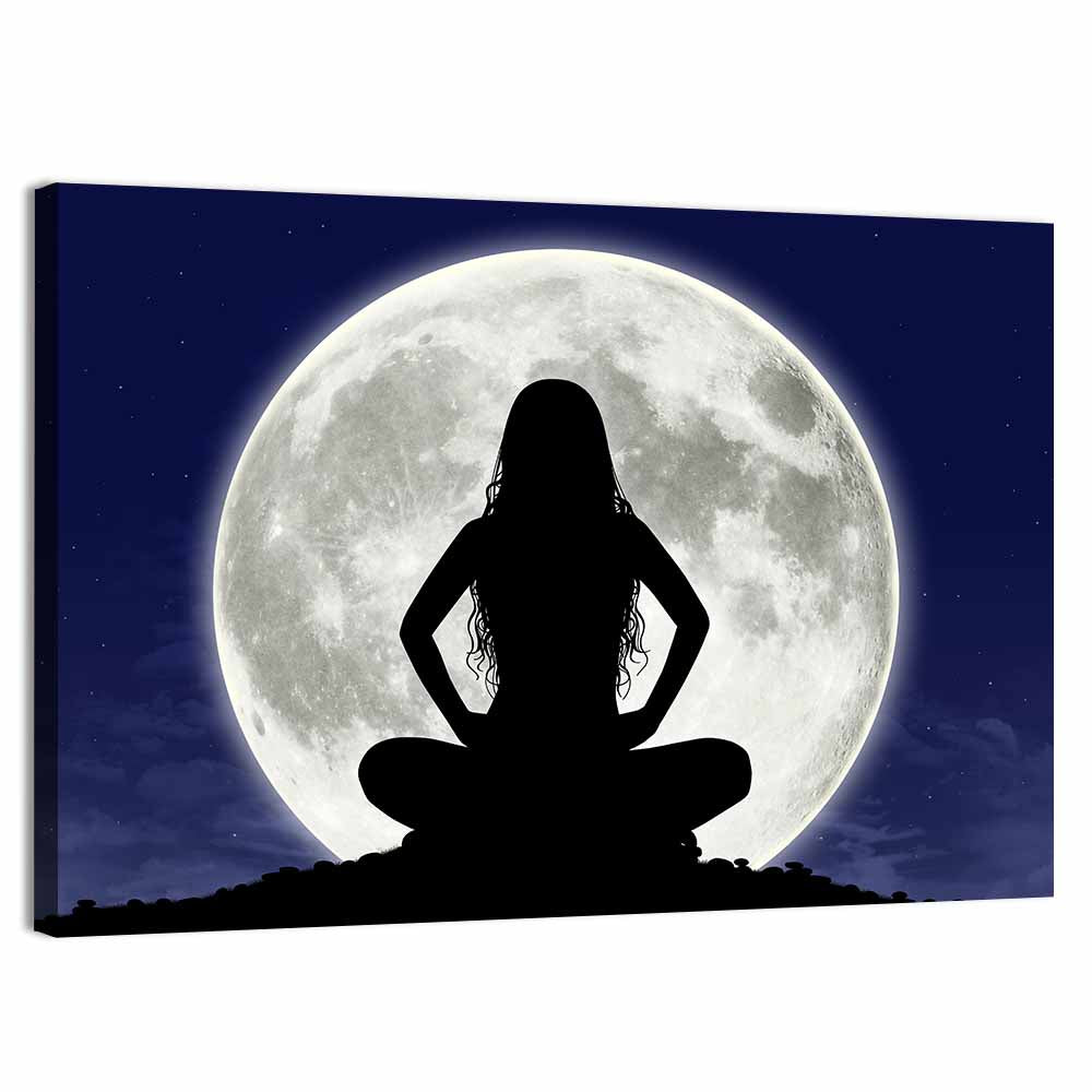 Young Woman Meditating Wall Art