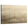 Dubai Haze Over Burj Khalifa Wall Art