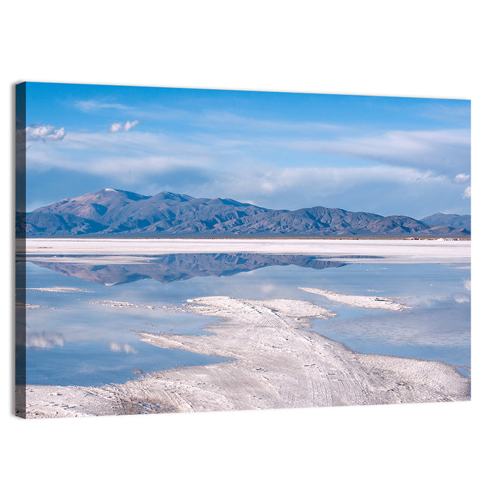 Salinas Grandes Salt Flats Wall Art as a canvas print