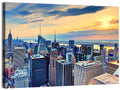 Midtown Manhattan Skyline at Dusk Wall Art