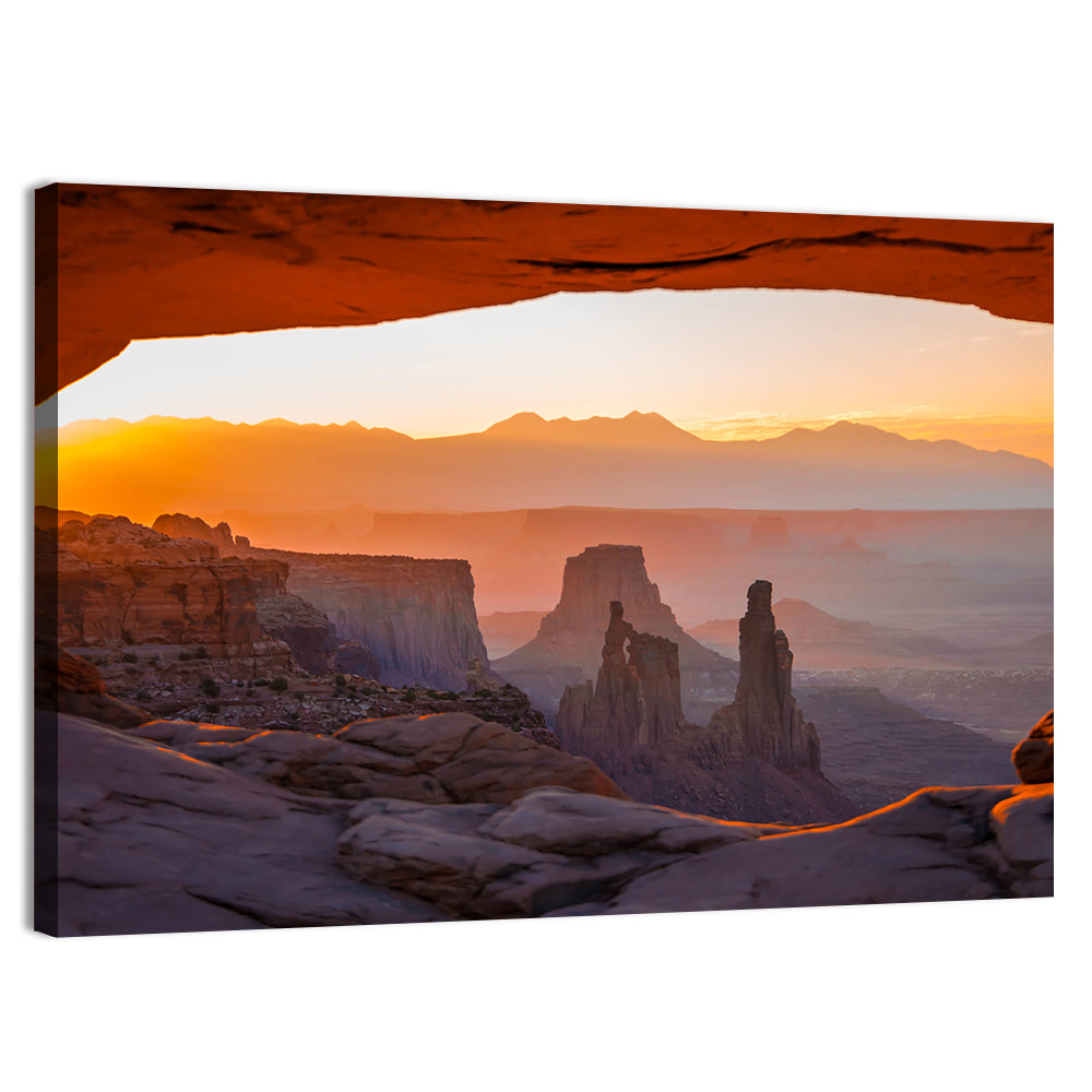Mesa Arch Sunrise Wall Art, canvas print, landscape
