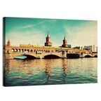Oberbaum Bridge with Yellow Train Wall Art