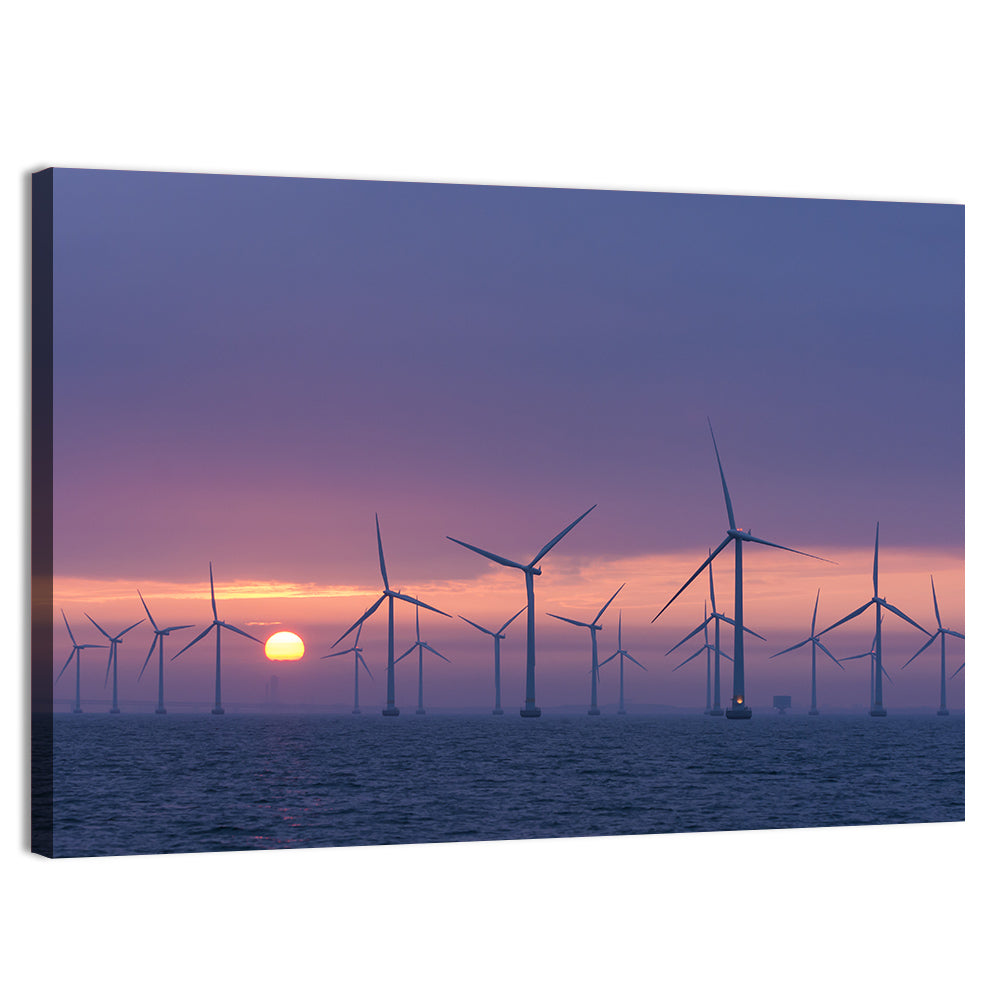 Twilight Offshore Wind Farm Wall Art