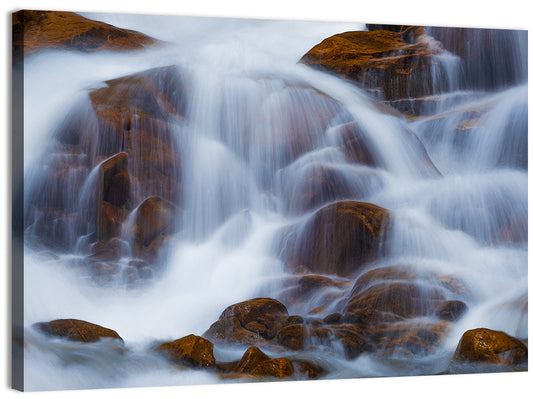 Rocky Mountain Waterfall Wall Art