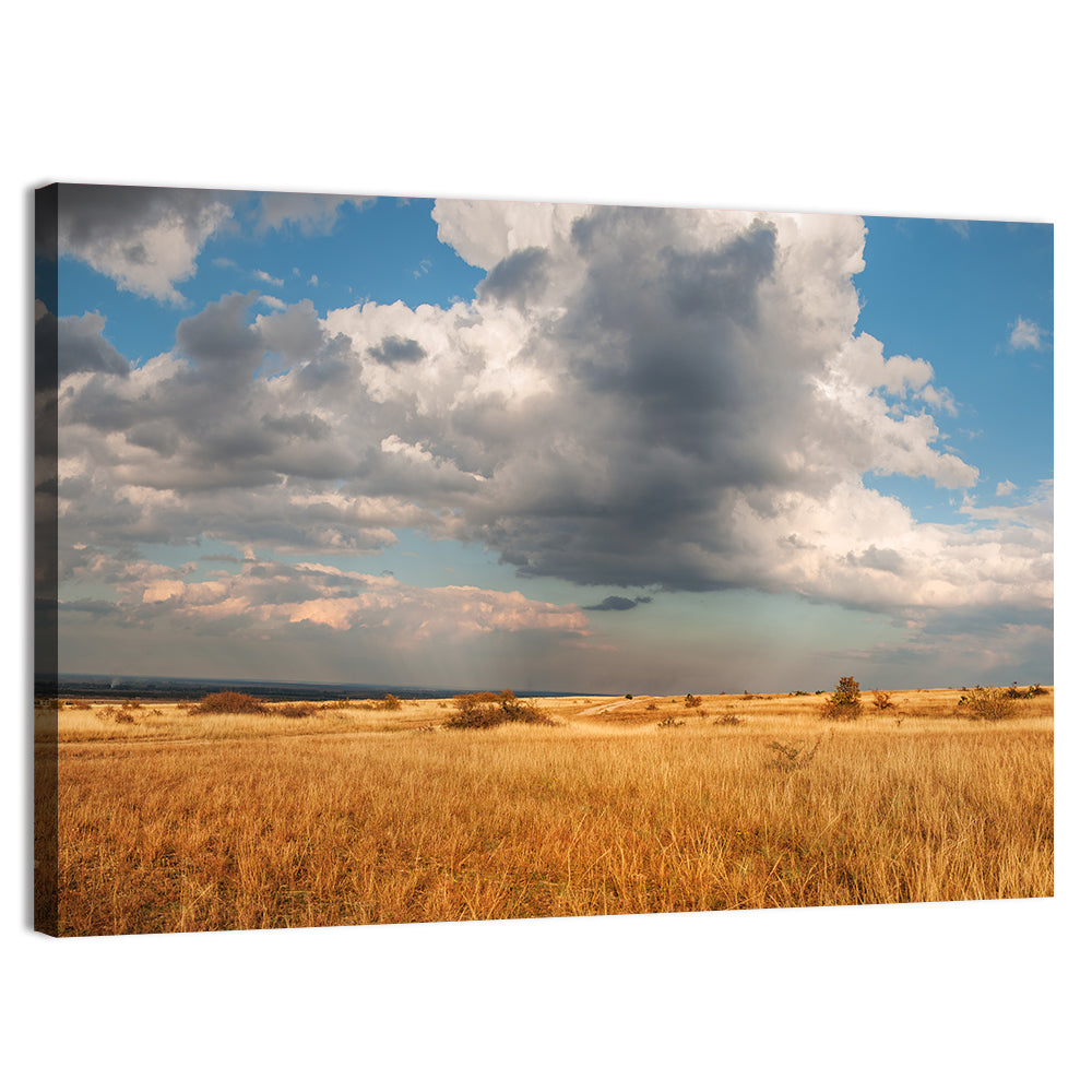 Golden Oklahoma Prairie Wall Art, canvas print, landscape