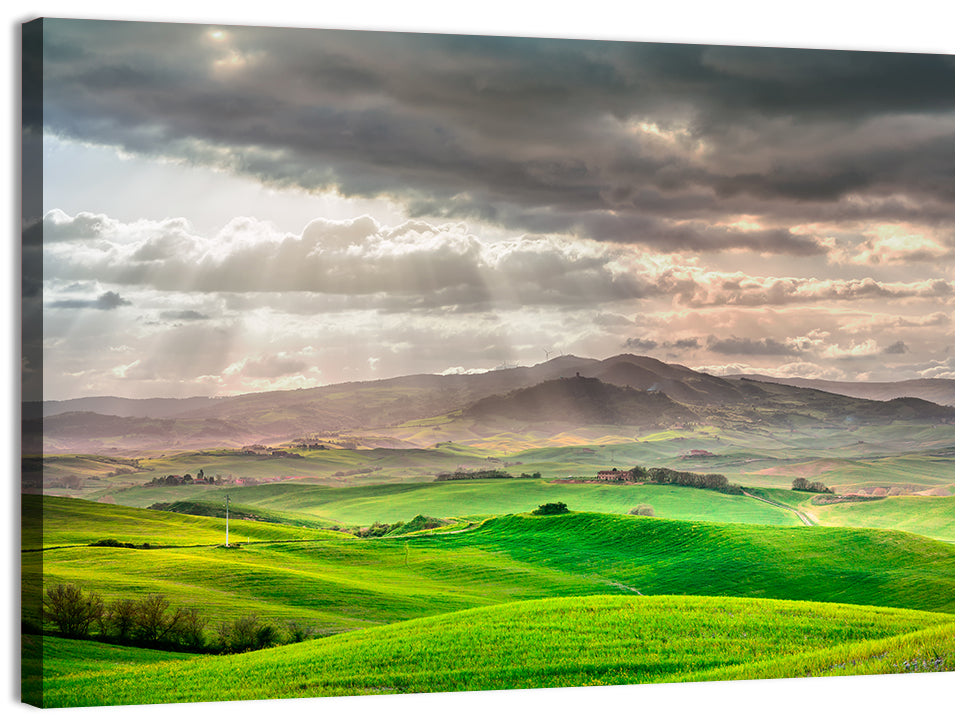 Tuscan Sunlit Hills Wall Art