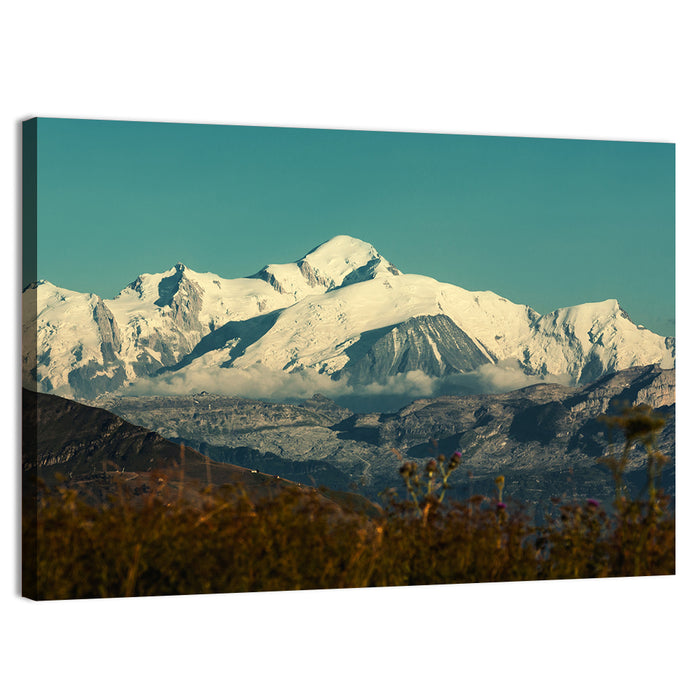 Snowy Mont Blanc Wall Art as a canvas print