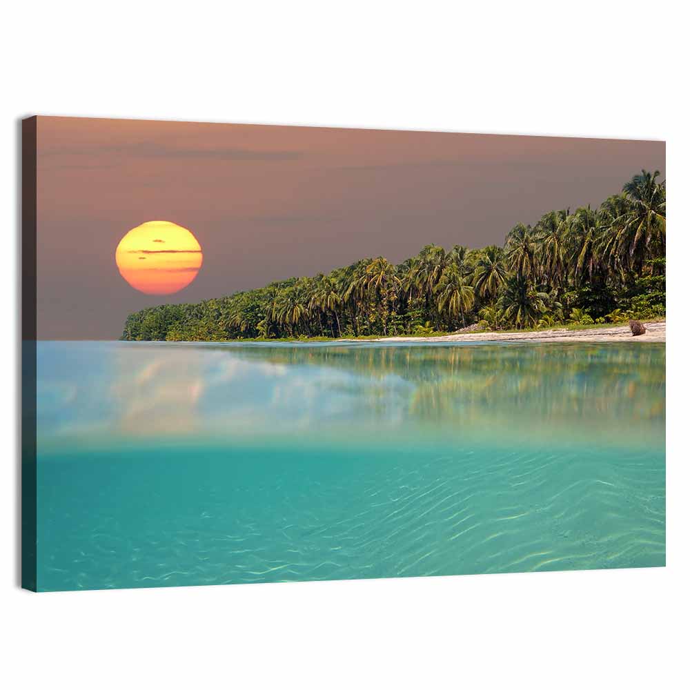 Split-level Caribbean Sunset Wall Art