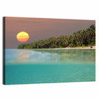Split-level Caribbean Sunset Wall Art