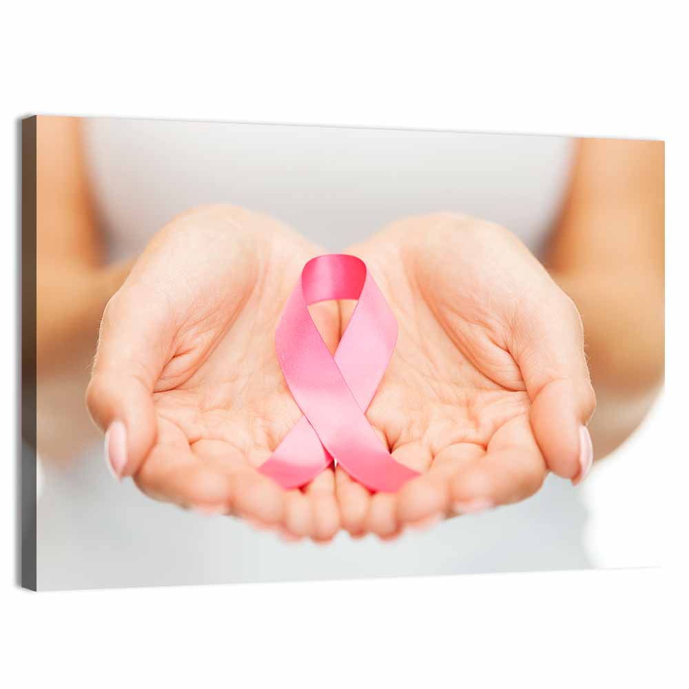 Breast Cancer Awareness Ribbon Wall Art