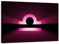Libra Symbol Neon Glow Wall Art