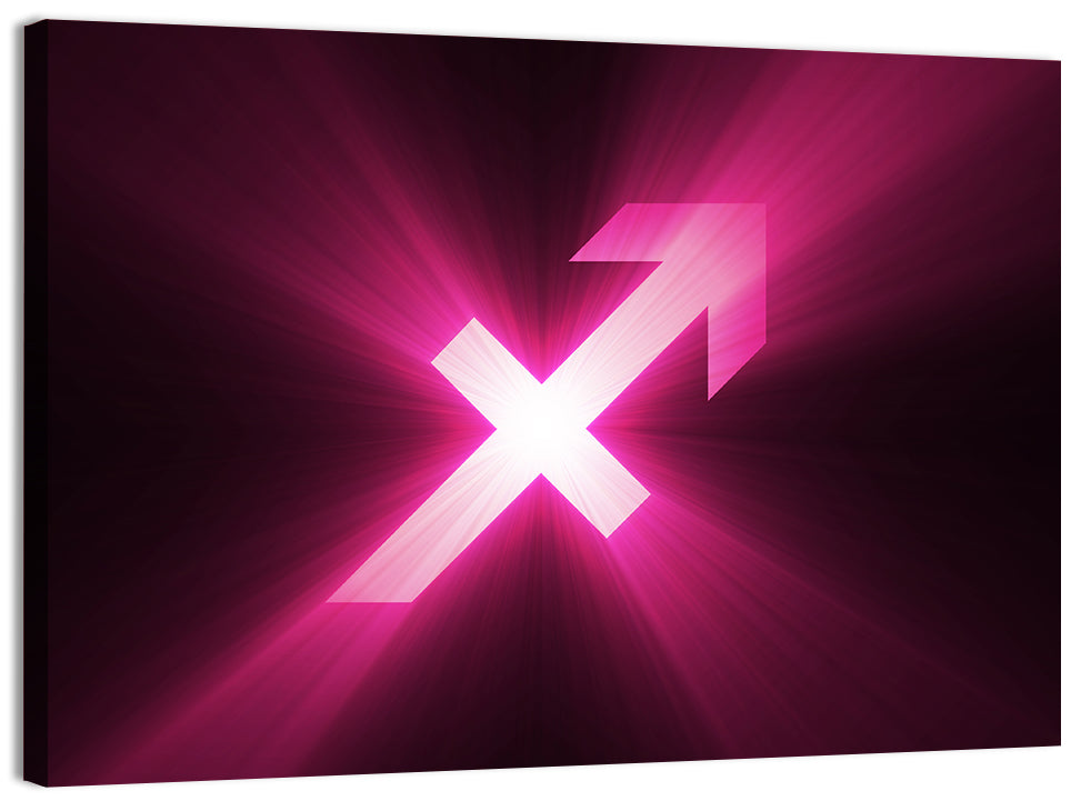 Cosmic Sagittarius Symbol Wall Art