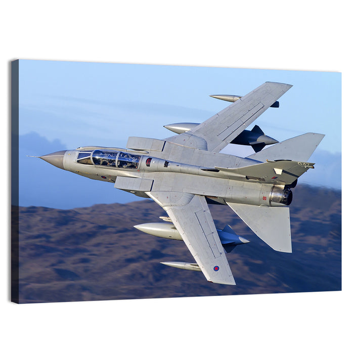 Tornado Gr4 in Flight Wall Art as a canvas print