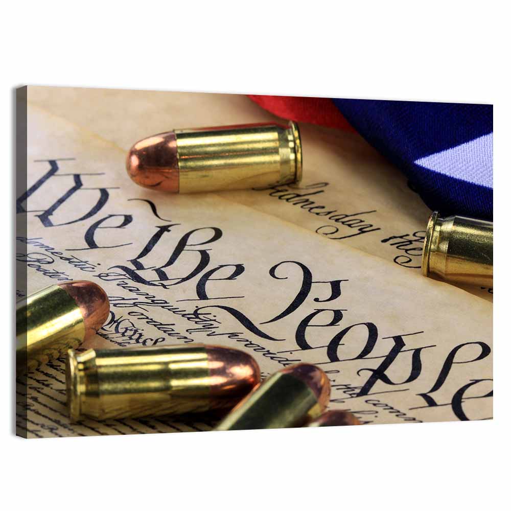 2nd Amendment Visual 2nd Amendment of US Constitution Wall Art – CanvasPiece