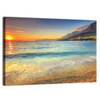 Makarska Pebble Beach Sunset Wall Art