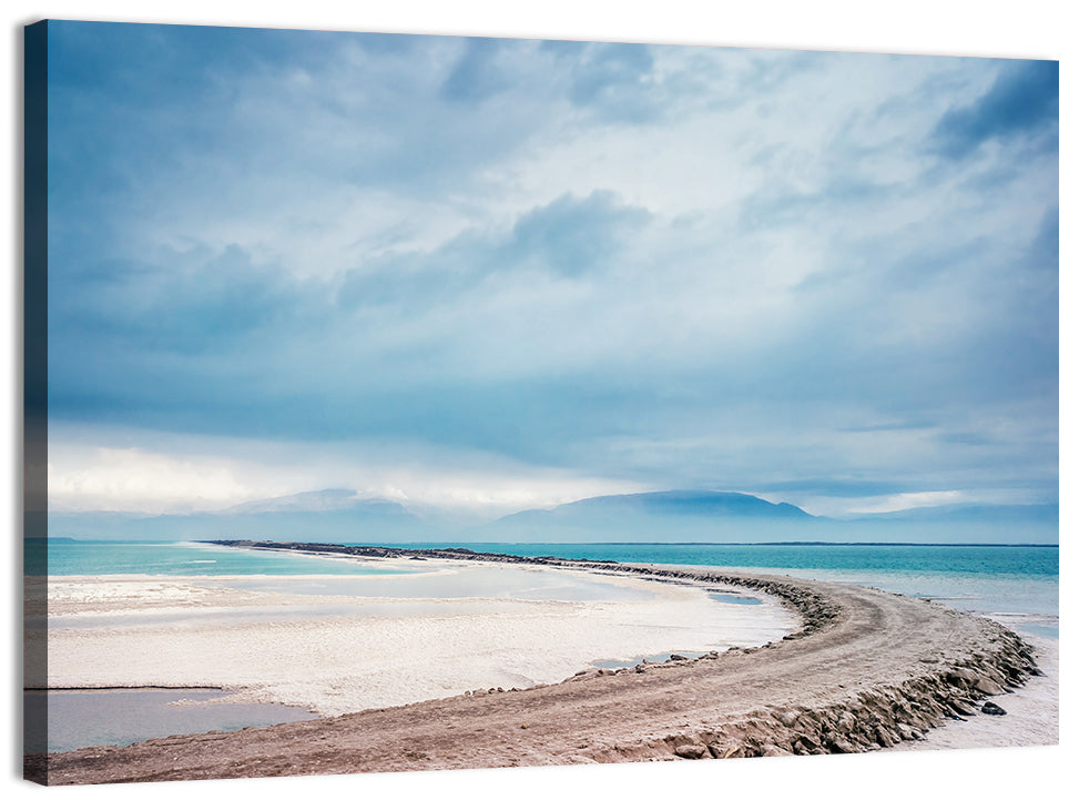 Dead Sea Salt Flats Coastline Wall Art
