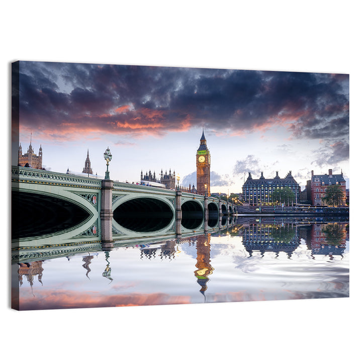 Westminster Bridge at Dusk Wall Art