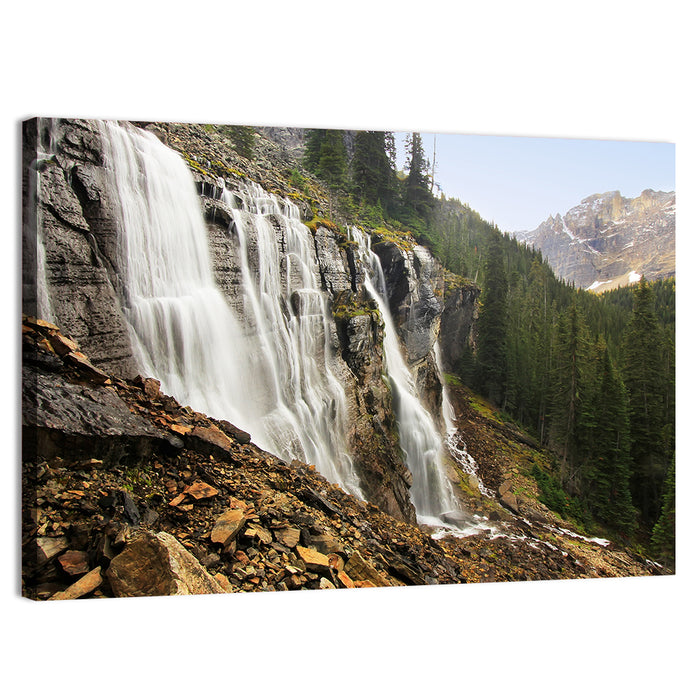 Seven Veils Falls Wall Art as a canvas print