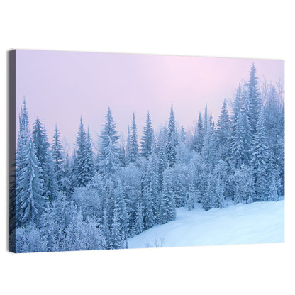 Snowy Winter Forest Wall Art