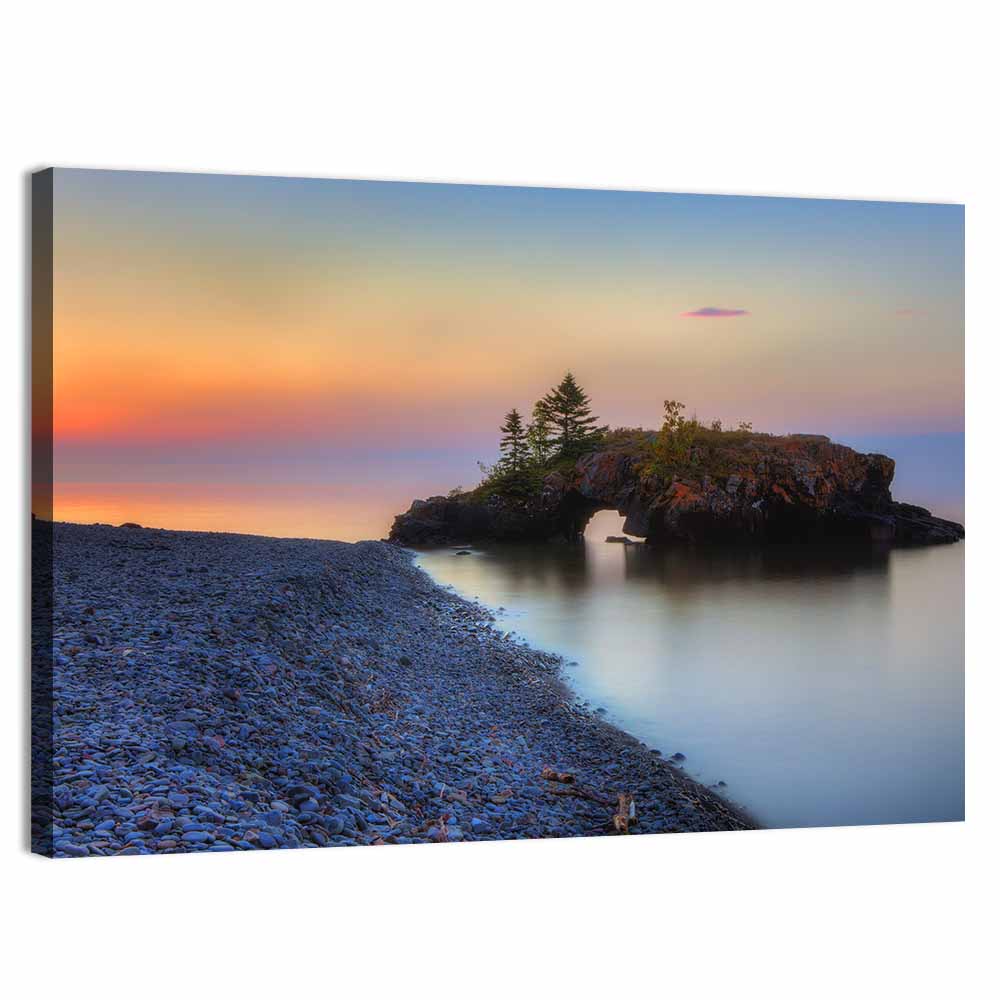 Lake Superior Sunrise Wall Art, canvas print, landscape