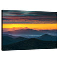 Misty Blue Ridge Sunrise North Carolina Wall Art