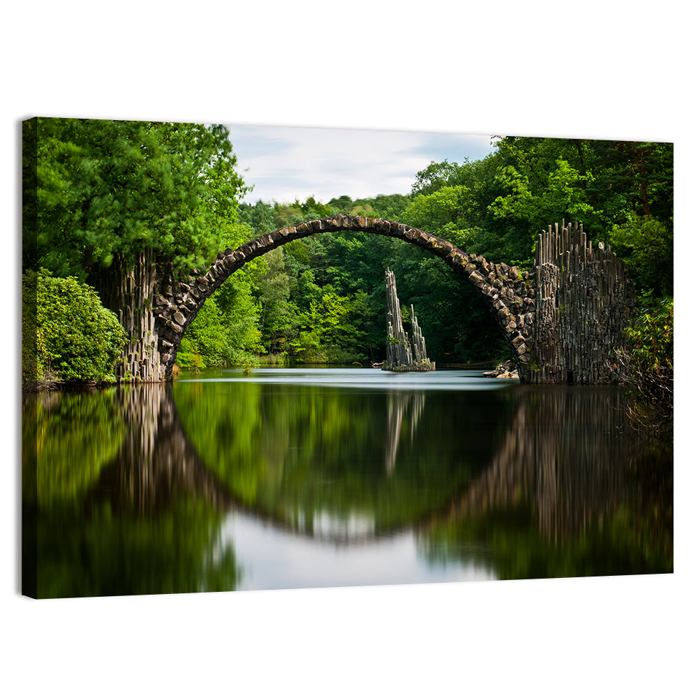 Lake Stone Bridge Wall Art