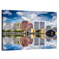 West Palm Beach Skyline Reflection Wall Art