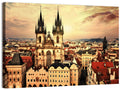 Prague Old Town Skyline at Golden Hour Wall Art