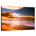 Golden Hour Beach Sunset Wall Art