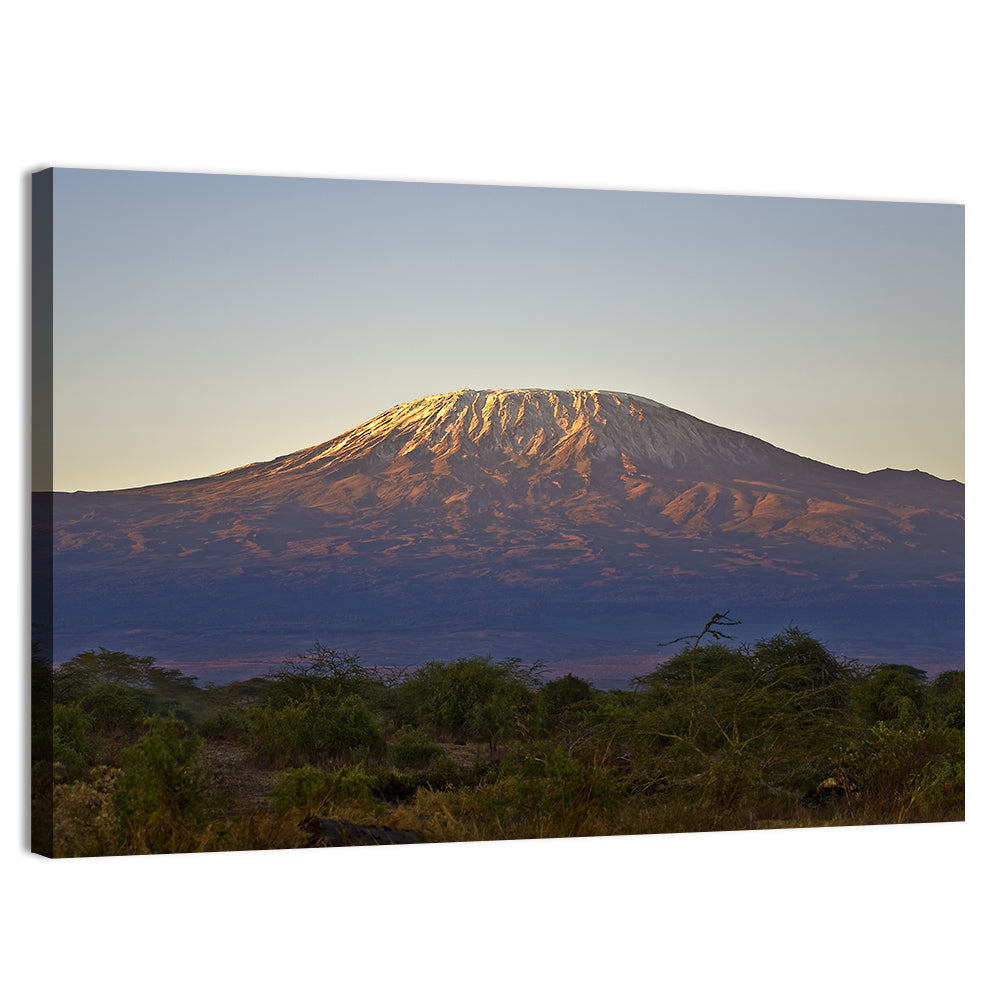 Mount Kilimanjaro Sunset Wall Art