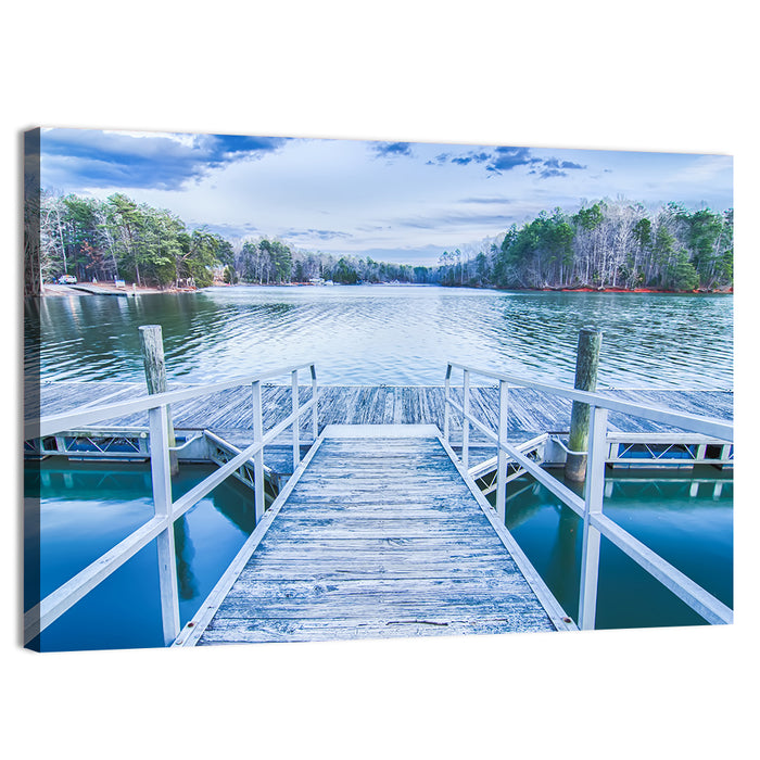 Morning at Lake Wylie Wall Art as a canvas print