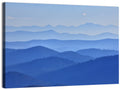 Misty Blue Mountain Valley Wall Art