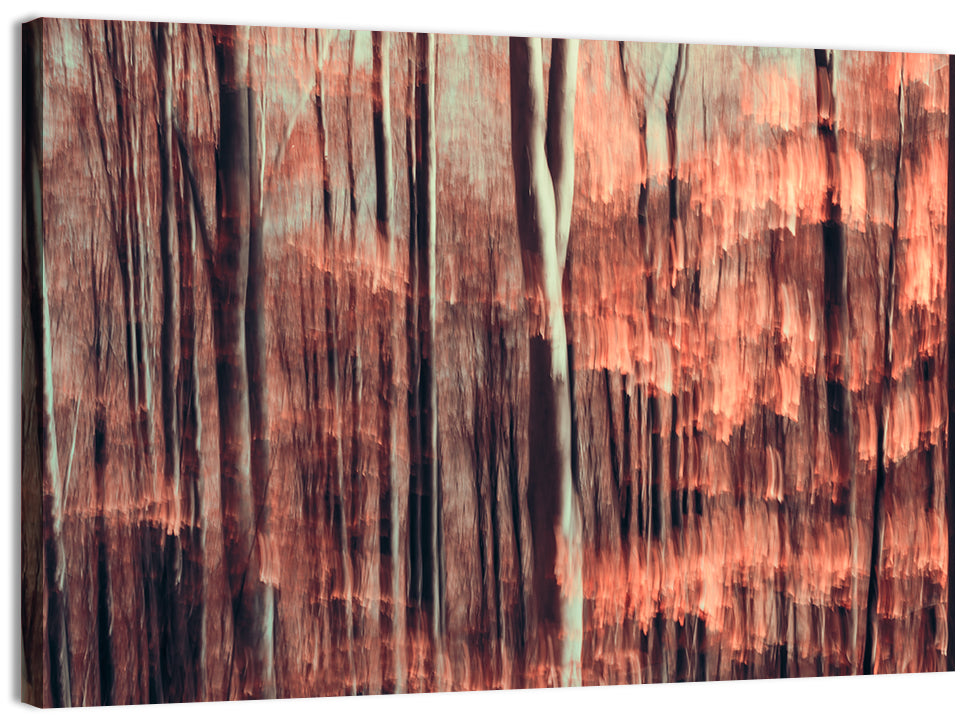 Autumn Forest Blur Wall Art
