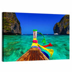 Maya Bay Long-tail Boat Wall Art