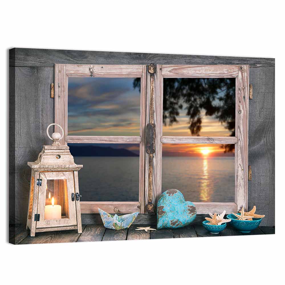 Sea Sunset View Wall Art