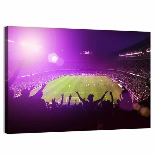 Crowded Football Stadium Wall Art